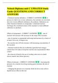 Nebosh Diploma unit C UPDATED Study  Guide QUESTIONS AND CORRECT  ANSWERS