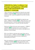 NEBOSH Fire Safety Certificate&colon; Core  Principles and Regulations UPDATED  Study Guide QUESTIONS AND  CORRECT ANSWERS