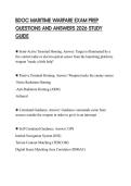 BDOC MARITIME WARFARE EXAM PREP QUESTIONS AND ANSWERS 2026 STUDY GUIDE
