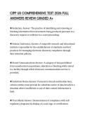 CIPP US ACTUAL EXAM 2026 QUESTIONS SOLUTIONS GRADED A&plus;