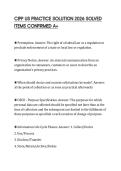 CIPP US FINAL PAPER 2026 COMPLETE RESPONSE SET GRADED A&plus;