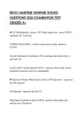 BDOC MARITIME WARFARE SOLVED QUESTIONS 2026 EXAMINATION TEST GRADED A&plus;