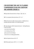 CISI INVESTMENT RISK AND TAX PLANNING COMPREHENSIVE EXAM 2026 QUESTIONS AND ANSWERS GRADED A&plus;