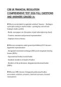 CISI UK FINANCIAL REGULATION COMPREHENSIVE TEST 2026 FULL QUESTIONS AND ANSWERS GRADED A&plus;