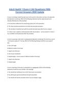 Adult Health 1 Exam 4 &lpar;ATI Questions&rpar; With Correct Answers 2026 Update