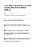 CISI UK FINANCIAL REGULATION EXAM SCRIPT 2026 QUESTIONS AND FULL ANSWERS GRADED A&plus;