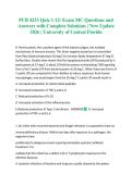 PCB 4233 Quiz 1-12&sol; Exam MC Questions and Answers with Complete Solutions &vert; New Update 2026 &vert; University of Central Florida