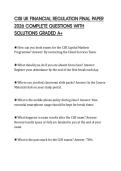 CISI UK FINANCIAL REGULATION FINAL PAPER 2026 COMPLETE QUESTIONS WITH SOLUTIONS GRADED A&plus;