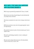 BECC MOD 2 TEST BANK 2026 QUESTIONS WITH SOLUTIONS GRADED A&plus;