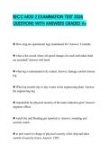 BECC MOD 2 EXAMINATION TEST 2026 QUESTIONS WITH ANSWERS GRADED A&plus;
