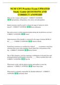 NCSF CPT Exam Review UPDATED Study  Guide QUESTIONS AND CORRECT  ANSWERS