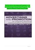 TEST BANK FOR Advertising and Promotion An Integrated Marketing Communications Perspective 13th edition by Michael A&period; Belch and George E&period; Belch ISBN&colon;9780072536768 COMPLETE GUIDE ALL CHAPTERS COVERED 100&percnt; VERIFID A&plus; GRADE ASSURED&excl;&excl;&excl;&excl;&excl; NEW LATEST UPDATE&excl;&excl;&excl;&excl;