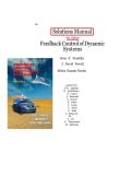 Complete Solution Manual Feedback Control of Dynamic Systems 6th Edition Questions & Answers with rationales &lpar;Chapter 1-10&rpar;