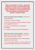 NURS 5433 UNIVERSITY OF TEXAS - ARLINGTON  NURS5433 FNP midterm EXAM 2026 BANK EXAM  QUESTIONS ACCURATE ACTUAL EXAM&vert;&vert;VERIFIED  EXAM&excl;&excl;&excl; FREQUENTLY TESTED QUESTIONS WITH  DETAILED ANSWERS &vert; GUARANTEED PASS &vert;  GRADED A&plus; &vert;NEWEST EXAM&excl;&excl;&excl;