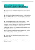 CCNA ACTUAL EXAM PAPER 2026 QUESTIONS WITH ANSWERS GRADED A&plus;