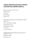 CLINICAL SIMULATION EXAM 2026 COMPLETE QUESTIONS AND ANSWERS GRADED A&plus;