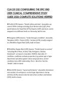 CLN 251 252 CONFIGURING THE EPIC END USER CLINICAL COMPREHENSIVE STUDY GUIDE 2026 COMPLETE SOLUTIONS VERIFIED