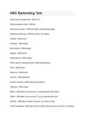 ABC Bartending Test 2 exam question and answers