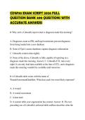 CDW110 EXAM SCRIPT 2026 FULL QUESTION BANK 200 QUESTIONS WITH ACCURATE ANSWERS
