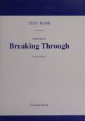 Test Bank to Breaking Through&semi; 9e Ninth 2010&semi; Smith&comma; Brenda D&period;&semi; Morris&comma; Leeann  &lpar; WeLib&period;org &rpar;