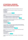 ATI MATERNAL NEWBORN PROCTORED RETAKE EXAM