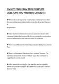CM 4211 FINAL EXAM 2026 COMPLETE QUESTIONS AND ANSWERS GRADED A&plus;