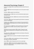 Abnormal Psychology Chapter 8 Questions with Explanations of Answer
