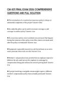 CM 4211 FINAL EXAM 2026 COMPREHENSIVE QUESTIONS AND FULL SOLUTION
