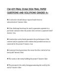 CM 4211 FINAL EXAM 2026 FINAL PAPER QUESTIONS AND SOLUTIONS GRADED A&plus;