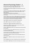 Abnormal Psychology Chapter1-4 Questions with Explanations of answer