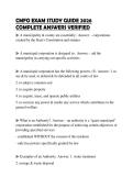 CMFO EXAM STUDY GUIDE 2026 COMPLETE ANSWERS VERIFIED
