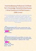 Intuit Bookkeeping Professional Certificate Compilation BUNDLE &vert; Actual Questions & Verified Answers &vert; 100&percnt; Correct