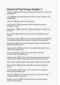 Abnormal Psychology Chapter 5 Questions with Explanations of Answer