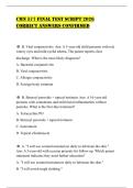 CMN 577 FINAL TEST SCRIPT 2026 CORRECT ANSWERS CONFIRMED