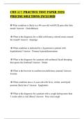 CMN 577 PRACTICE TEST PAPER 2026 PRECISE SOLUTIONS INCLUDED