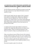 ACC 501 EXAM 1 &lpar;LATEST UPDATE&rpar; REAL QUESTIONS AND  VERIFIED ANSWERS &vert;100&percnt; CORRECT &vert; ALREADY GRADED  A 