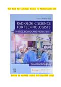 Test Bank for Radiologic Science for Technologists&comma; 12th Edition by Stewart C&period; Bushong &ndash; Verified Chapters 1&ndash;40