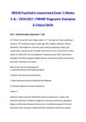 NR548 Psychiatric Assessment Exam 2 &lpar;Weeks 3-4&rpar; - 2026&sol;2027 &vert; PMHNP Diagnostic Evaluation & Clinical Skills