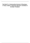Understanding Anatomy and Physiology 3rd Edition &ndash; Thompson &lpar;2020&rpar; &vert; Chapters 1&ndash;25 &vert; Complete Test Bank with Answers