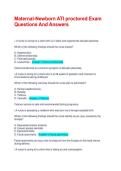 Maternal-Newborn ATI proctored Exam  Questions And Answers