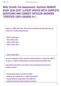 WGU D440 Pre-Assessment&colon; Nutrition NEWEST  EXAM 2026-2027 LATEST UPDATE WITH COMPLETE  QUESTIONS AND CORRECT DETAILED ANSWERS  VERIFIED 100&percnt; GRADED A&plus; 
