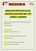 MEDCA EKG PRACTICE ACTUAL 2026 QUESTIONS AND 100&percnt; CORRECT ANSWERS
