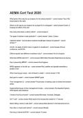 AEMA Cert Test 2020