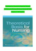 Test Bank - Theoretical Basis for Nursing 6th Edition &lpar; Melanie McEwen Evelyn M&period; Wills&comma; 2025&rpar; All Chapters 1-23&vert; Latest Edition