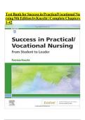 Test Bank for Success in Practical&sol;Vocational Nursing 10th Edition&comma; by Janyce L&period; Carroll&comma; Lisa Collier&comma; All Chapters 1-19 included Graded A &plus; Exam Questions 100&percnt; Correct Answers New Update
