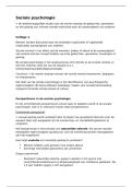 Samenvatting Psychologie -  Sociale Psychologie &lpar;9&comma;5 gehaald&rpar;