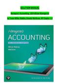 Solution Manual Horngren&rsquo;s Accounting&comma; &lpar;13th Ed&rpar; by Tracie Miller-Nobles & Brenda Mattison &vert; Latest Version FULL GUIDE
