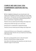 COMPLEX MED SURG EXAM 1 2026 COMPREHENSIVE QUESTIONS AND FULL SOLUTION