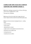 COMPLEX MED SURG EXAM 2026 COMPLETE QUESTIONS AND ANSWERS GRADED A&plus;