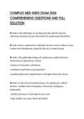 COMPLEX MED SURG EXAM 2026 COMPREHENSIVE QUESTIONS AND FULL SOLUTION
